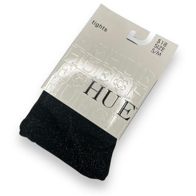 Hue Metallic Tinted Tights Gold Black Size Small/ Medium Women’s 1 Pair New